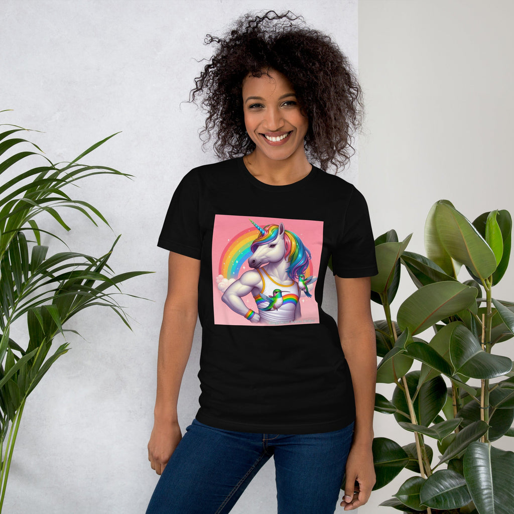 Fabulous Unicorn Unisex t-shirt by Gregg Acini Adoree Designs - Gregg Acini Adoree Designs - Tee Shirt
