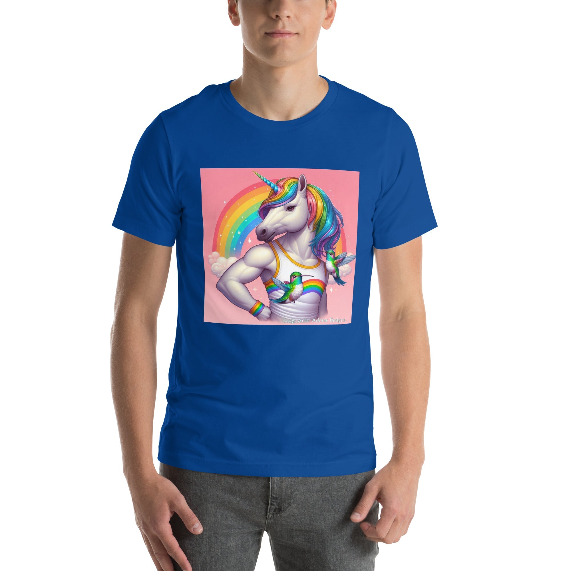 Fabulous Unicorn Unisex t-shirt by Gregg Acini Adoree Designs - Gregg Acini Adoree Designs - Tee Shirt