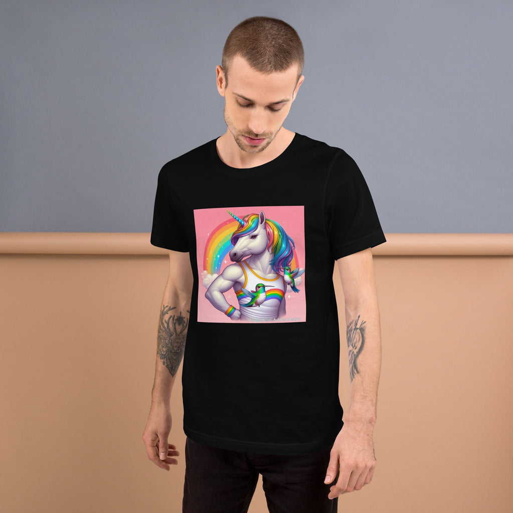 Fabulous Unicorn Unisex t-shirt by Gregg Acini Adoree Designs - Gregg Acini Adoree Designs - Tee Shirt