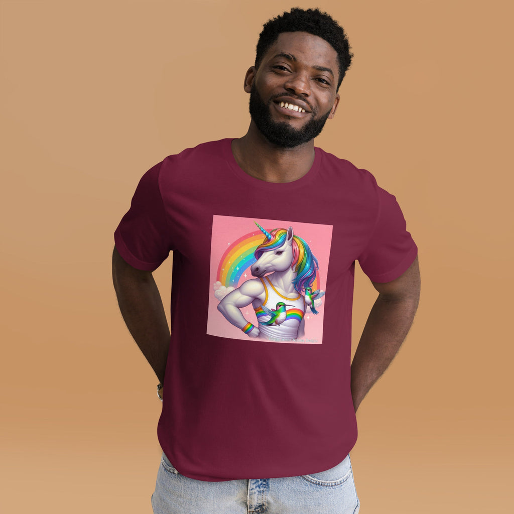 Fabulous Unicorn Unisex t-shirt by Gregg Acini Adoree Designs - Gregg Acini Adoree Designs - Tee Shirt