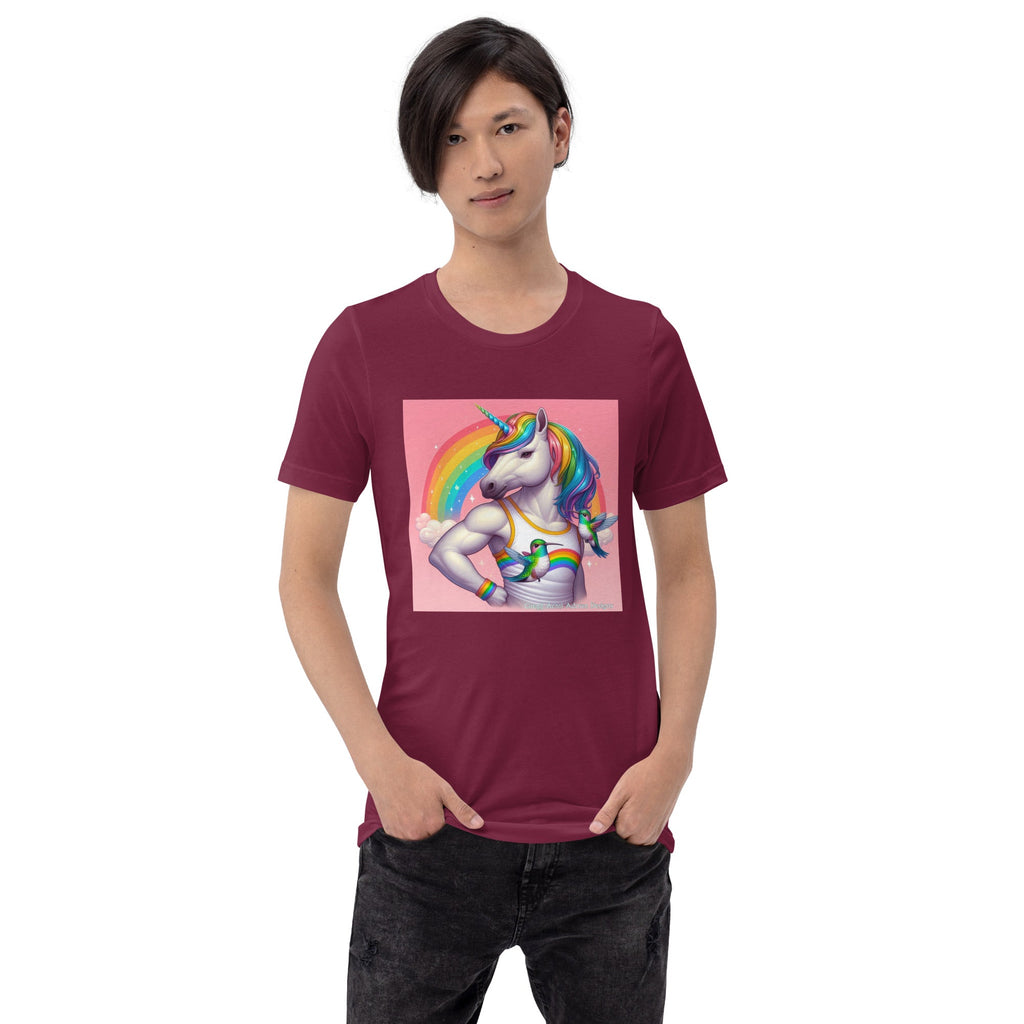 Fabulous Unicorn Unisex t-shirt by Gregg Acini Adoree Designs - Gregg Acini Adoree Designs - Tee Shirt