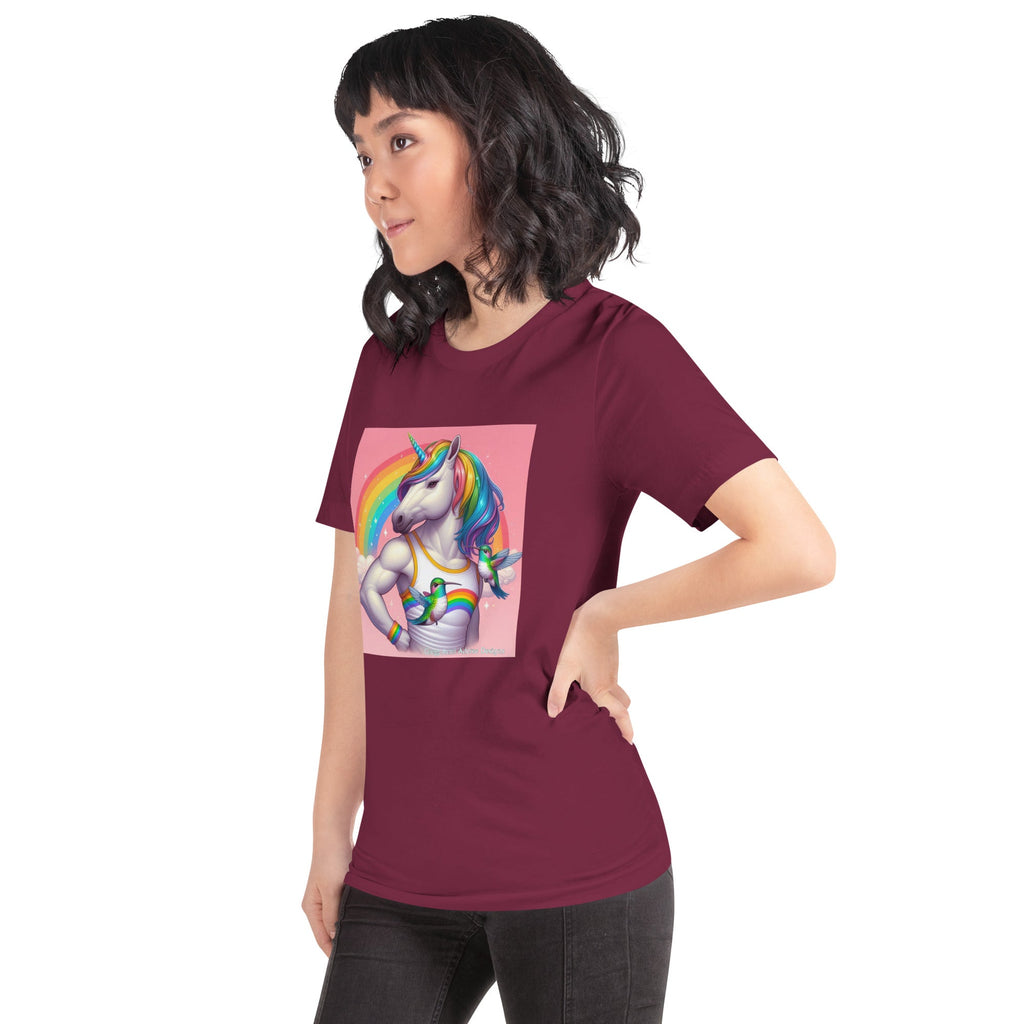 Fabulous Unicorn Unisex t-shirt by Gregg Acini Adoree Designs - Gregg Acini Adoree Designs - Tee Shirt