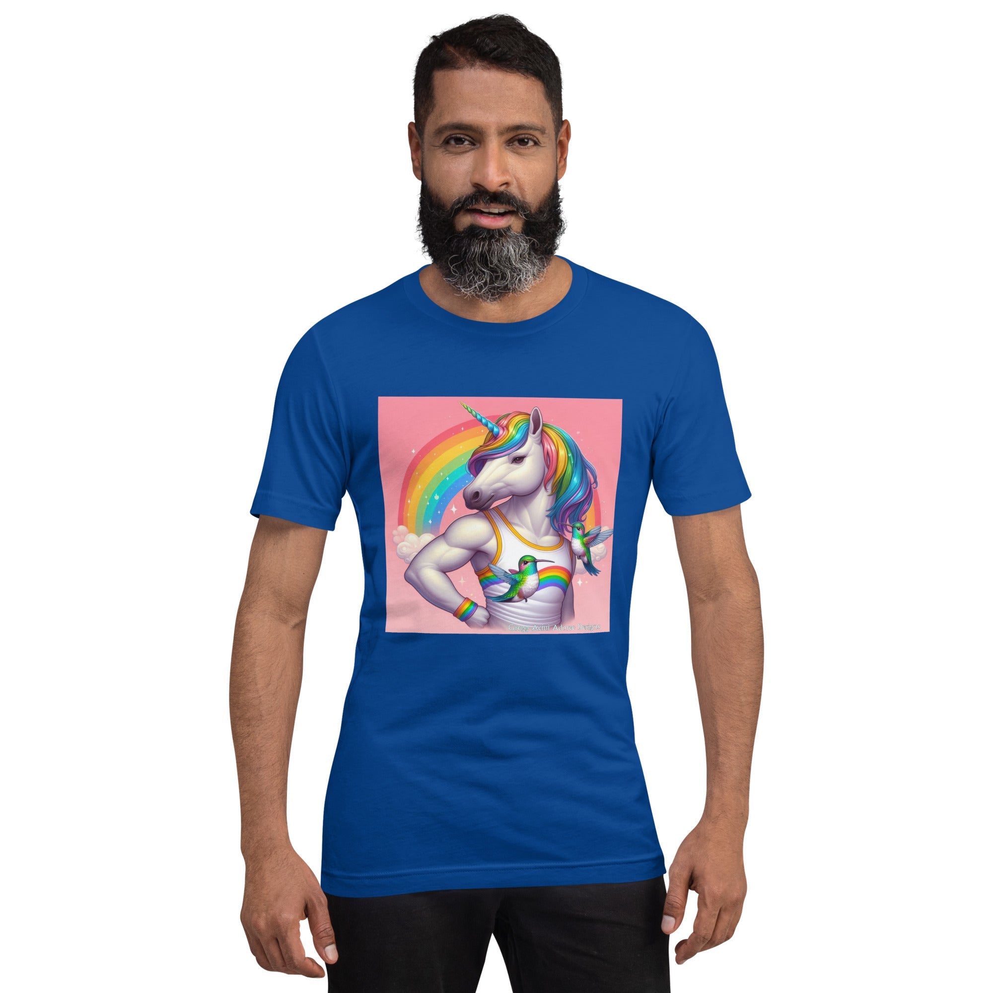 Fabulous Unicorn Unisex t-shirt by Gregg Acini Adoree Designs - Gregg Acini Adoree Designs - Tee Shirt