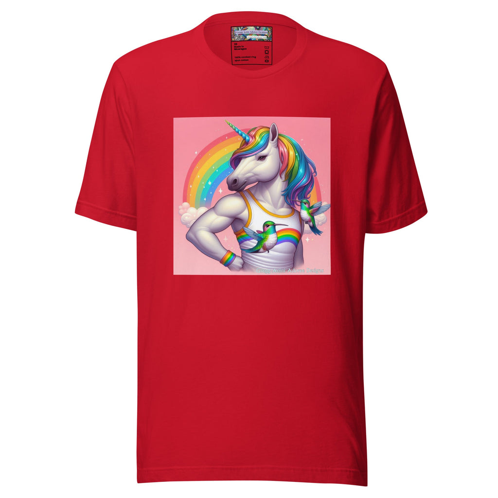 Fabulous Unicorn Unisex t-shirt by Gregg Acini Adoree Designs - Gregg Acini Adoree Designs - Tee Shirt