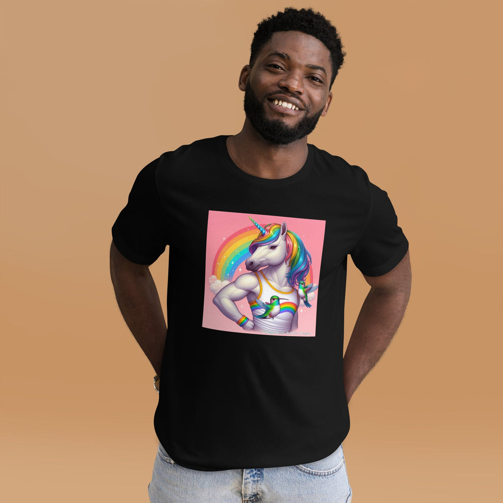 Fabulous Unicorn Unisex t-shirt by Gregg Acini Adoree Designs - Gregg Acini Adoree Designs - Tee Shirt
