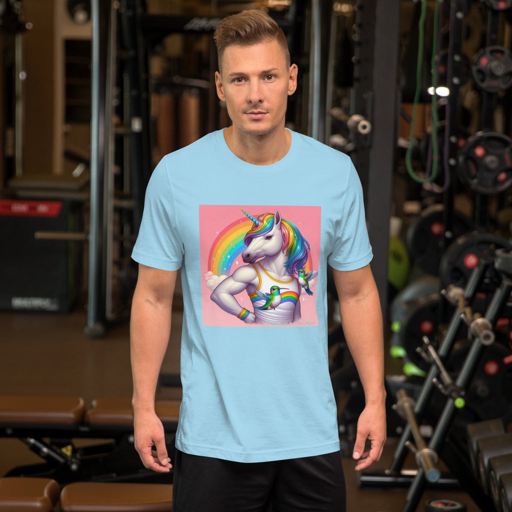 Fabulous Unicorn Unisex t-shirt by Gregg Acini Adoree Designs - Gregg Acini Adoree Designs - Tee Shirt