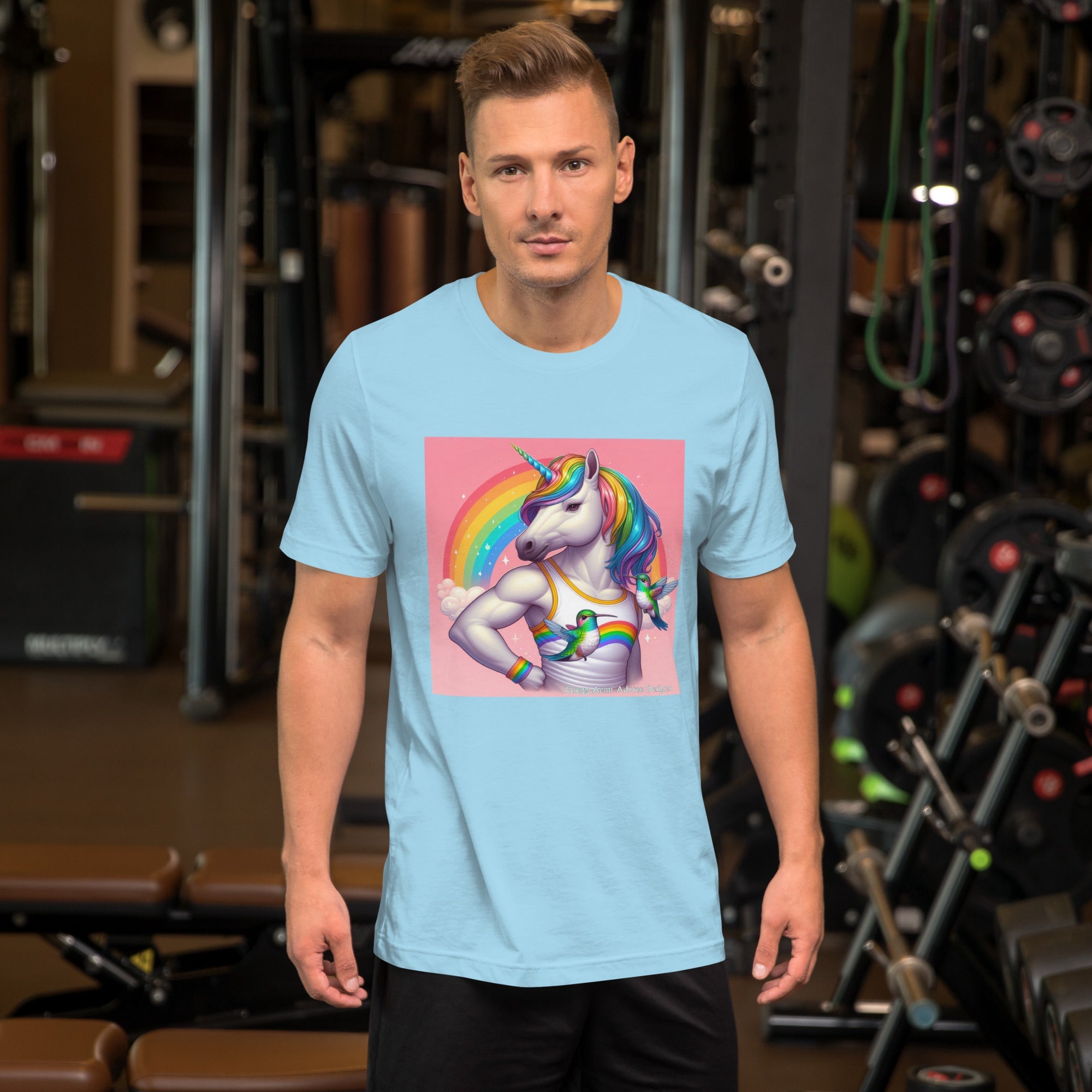 Fabulous Unicorn Unisex t-shirt by Gregg Acini Adoree Designs - Gregg Acini Adoree Designs - Tee Shirt