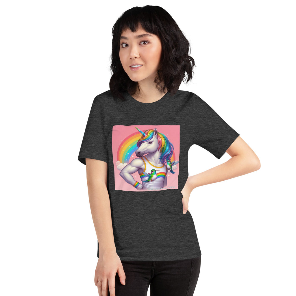 Fabulous Unicorn Unisex t-shirt by Gregg Acini Adoree Designs - Gregg Acini Adoree Designs - Tee Shirt