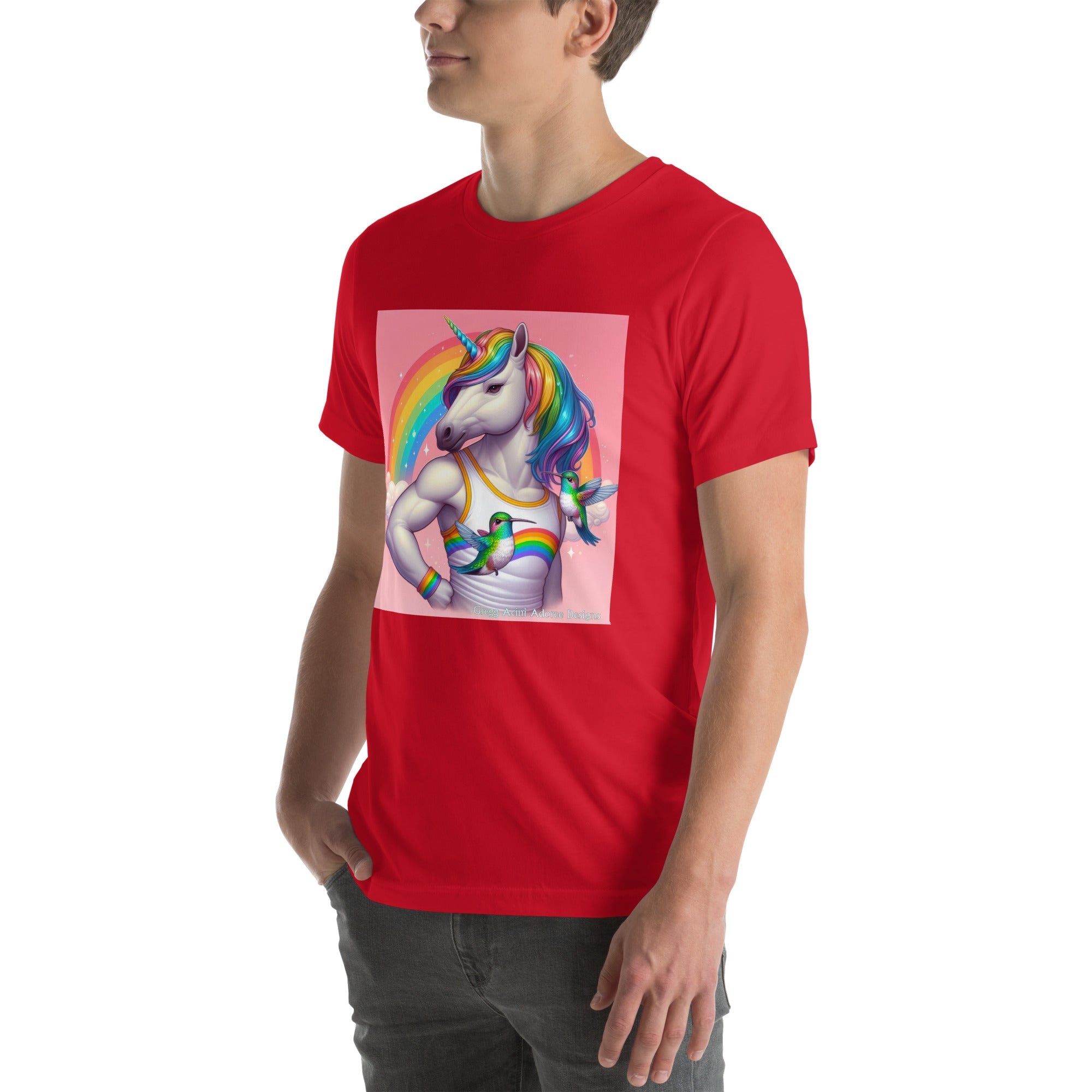 Fabulous Unicorn Unisex t-shirt by Gregg Acini Adoree Designs - Gregg Acini Adoree Designs - Tee Shirt