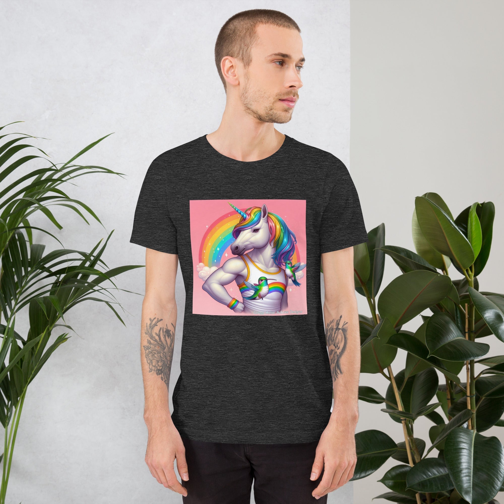 Fabulous Unicorn Unisex t-shirt by Gregg Acini Adoree Designs - Gregg Acini Adoree Designs - Tee Shirt
