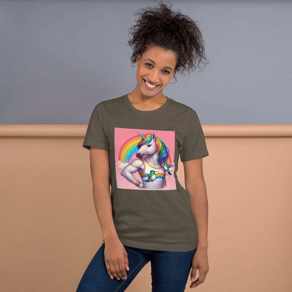 Fabulous Unicorn Unisex t-shirt by Gregg Acini Adoree Designs - Gregg Acini Adoree Designs - Tee Shirt