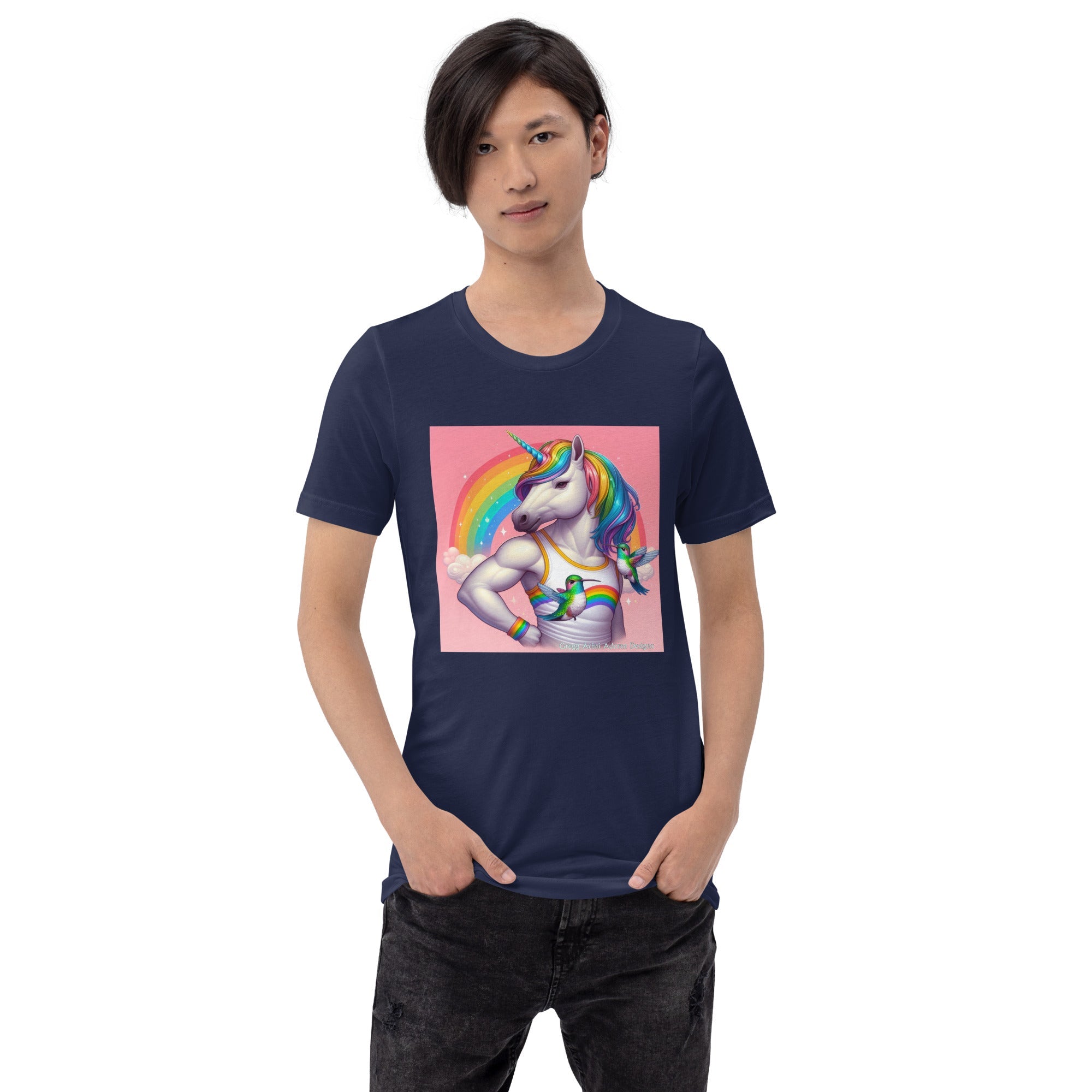 Fabulous Unicorn Unisex t-shirt by Gregg Acini Adoree Designs - Gregg Acini Adoree Designs - Tee Shirt