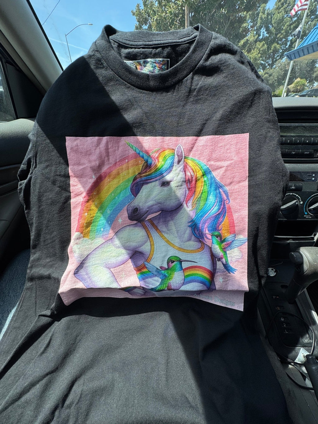 Fabulous Unicorn Unisex t-shirt by Gregg Acini Adoree Designs - Gregg Acini Adoree Designs - Tee Shirt