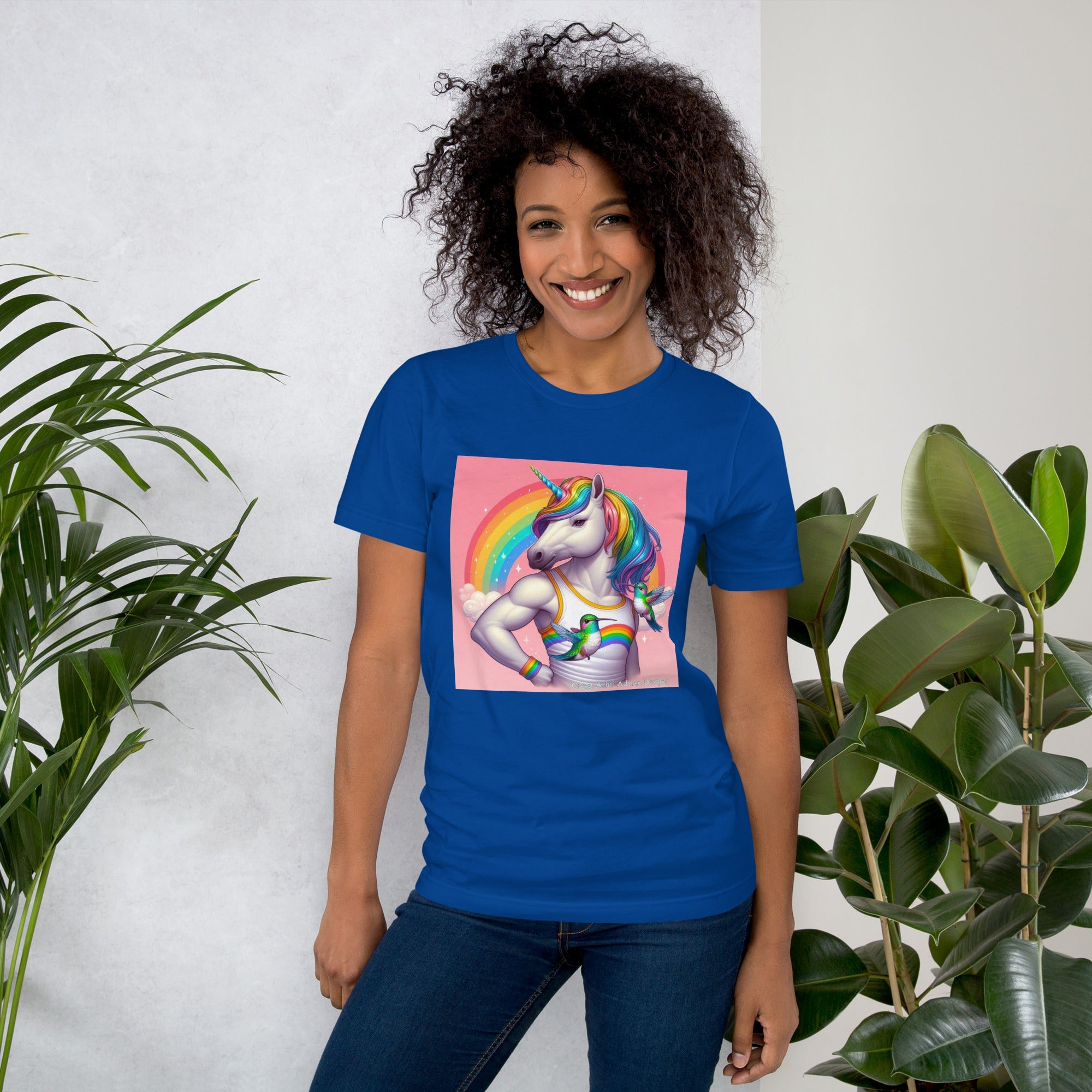 Fabulous Unicorn Unisex t-shirt by Gregg Acini Adoree Designs - Gregg Acini Adoree Designs - Tee Shirt