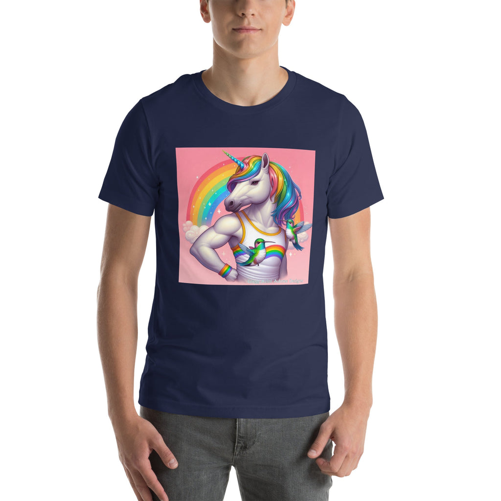 Fabulous Unicorn Unisex t-shirt by Gregg Acini Adoree Designs - Gregg Acini Adoree Designs - Tee Shirt