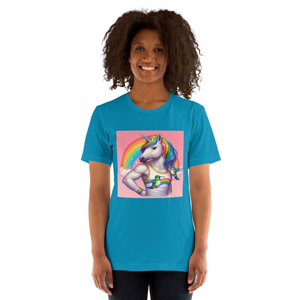 Fabulous Unicorn Unisex t-shirt by Gregg Acini Adoree Designs - Gregg Acini Adoree Designs - Tee Shirt