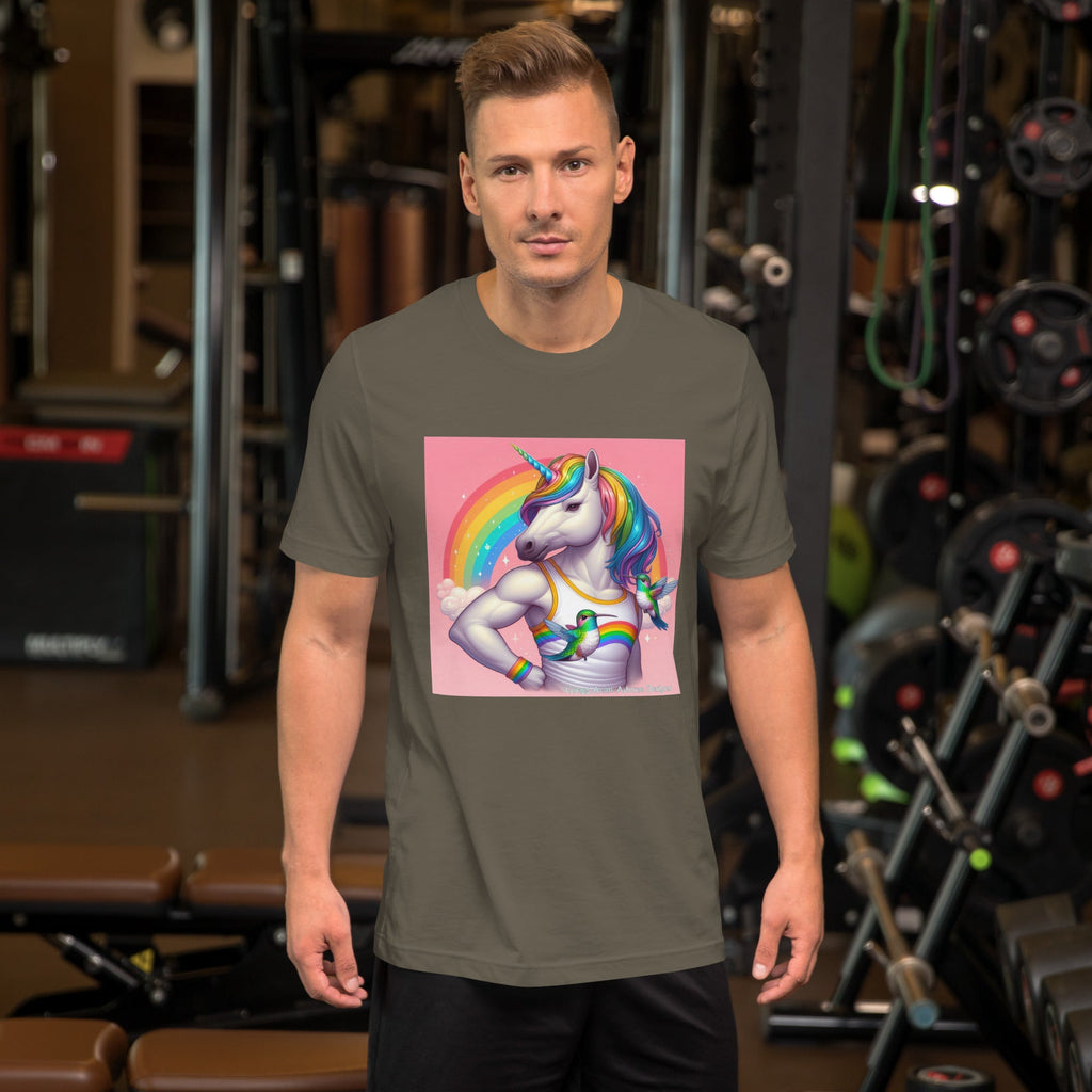 Fabulous Unicorn Unisex t-shirt by Gregg Acini Adoree Designs - Gregg Acini Adoree Designs - Tee Shirt