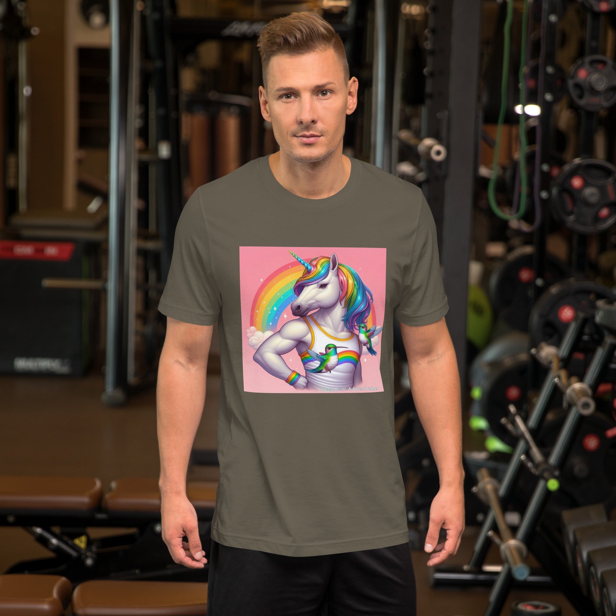 Fabulous Unicorn Unisex t-shirt by Gregg Acini Adoree Designs - Gregg Acini Adoree Designs - Tee Shirt