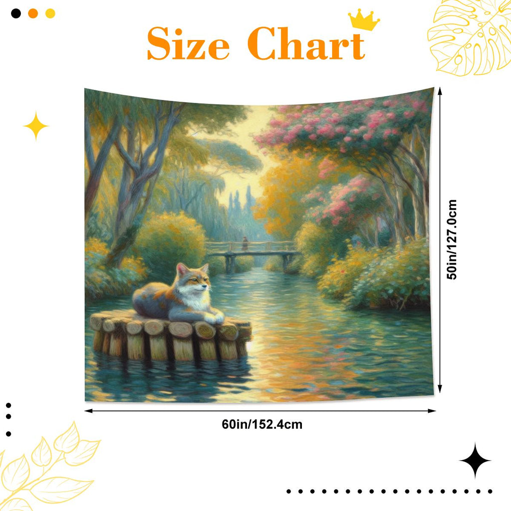 Faux Fossa Lightweight Wall Tapestry (Fabric Wall Hanging - USA) - Gregg Acini Adoree Designs - Wall Coverings