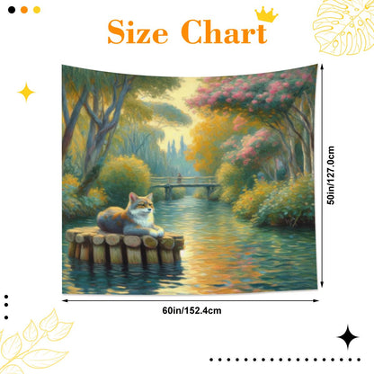 Faux Fossa Lightweight Wall Tapestry (Fabric Wall Hanging - USA) - Gregg Acini Adoree Designs - Wall Coverings