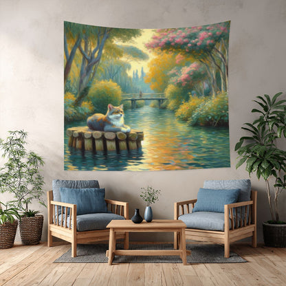 Faux Fossa Lightweight Wall Tapestry (Fabric Wall Hanging - USA) - Gregg Acini Adoree Designs - Wall Coverings