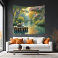Faux Fossa Lightweight Wall Tapestry (Fabric Wall Hanging - USA) - Gregg Acini Adoree Designs - Wall Coverings
