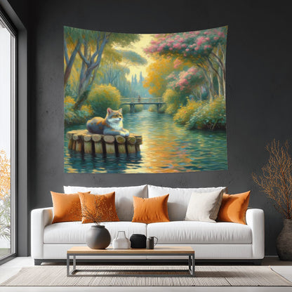 Faux Fossa Lightweight Wall Tapestry (Fabric Wall Hanging - USA) - Gregg Acini Adoree Designs - Wall Coverings