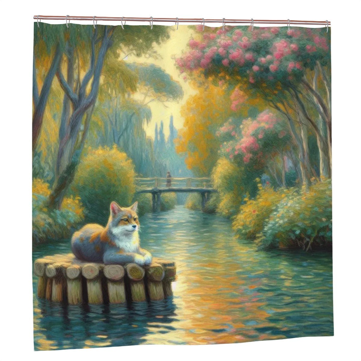 Faux Fossa Shower Curtain - Gregg Acini Adoree Designs - shower curtain