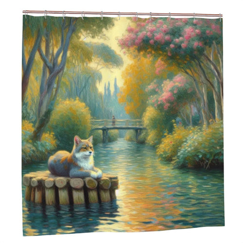 Faux Fossa Shower Curtain - Gregg Acini Adoree Designs - shower curtain