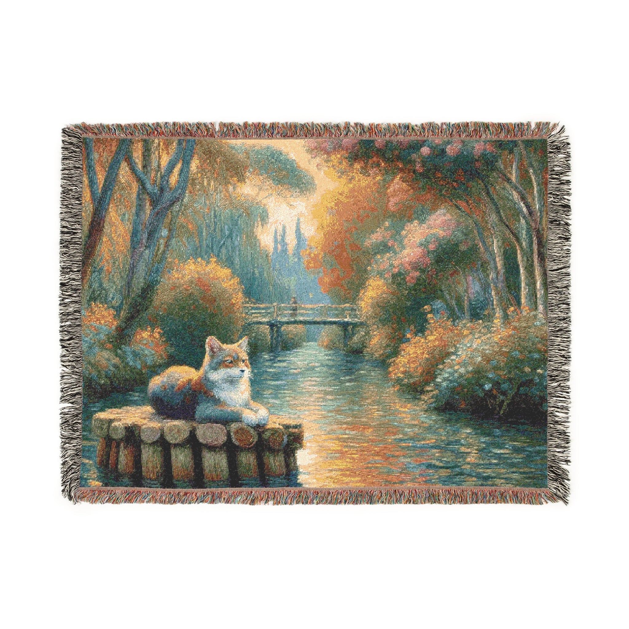 Faux Fossa Woven Blanket - Cozy Home Décor for Nature Lovers - Gregg Acini Adoree Designs - Blanket