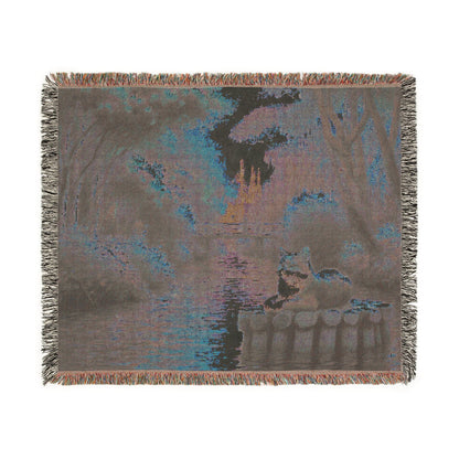 Faux Fossa Woven Blanket - Cozy Home Décor for Nature Lovers - Gregg Acini Adoree Designs - Blanket