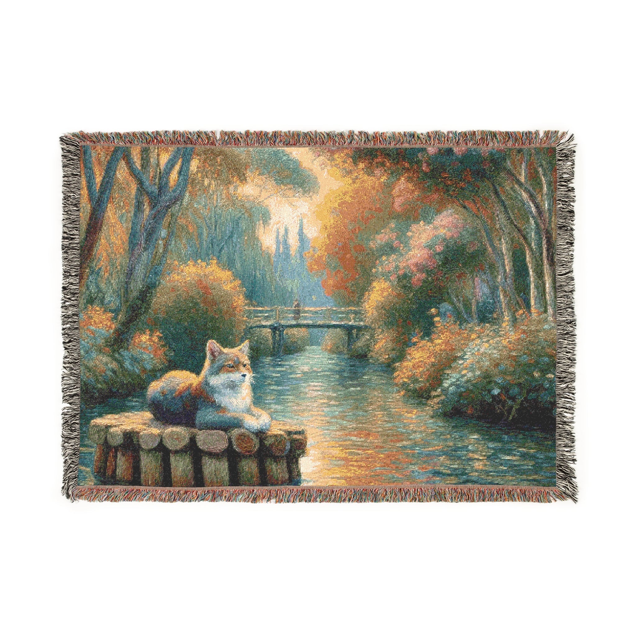 Faux Fossa Woven Blanket - Cozy Home Décor for Nature Lovers - Gregg Acini Adoree Designs - Blanket