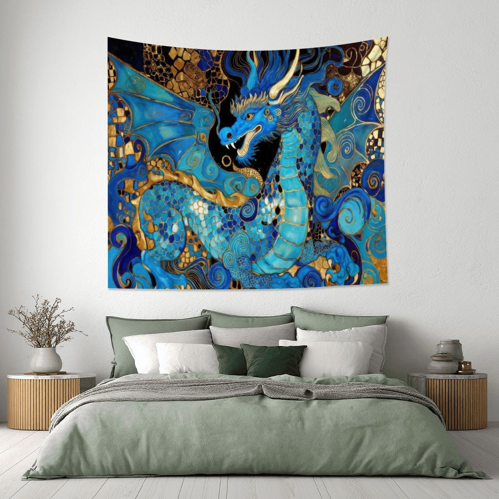 Teal Dragon Tapestry (6:5) (Made in USA)