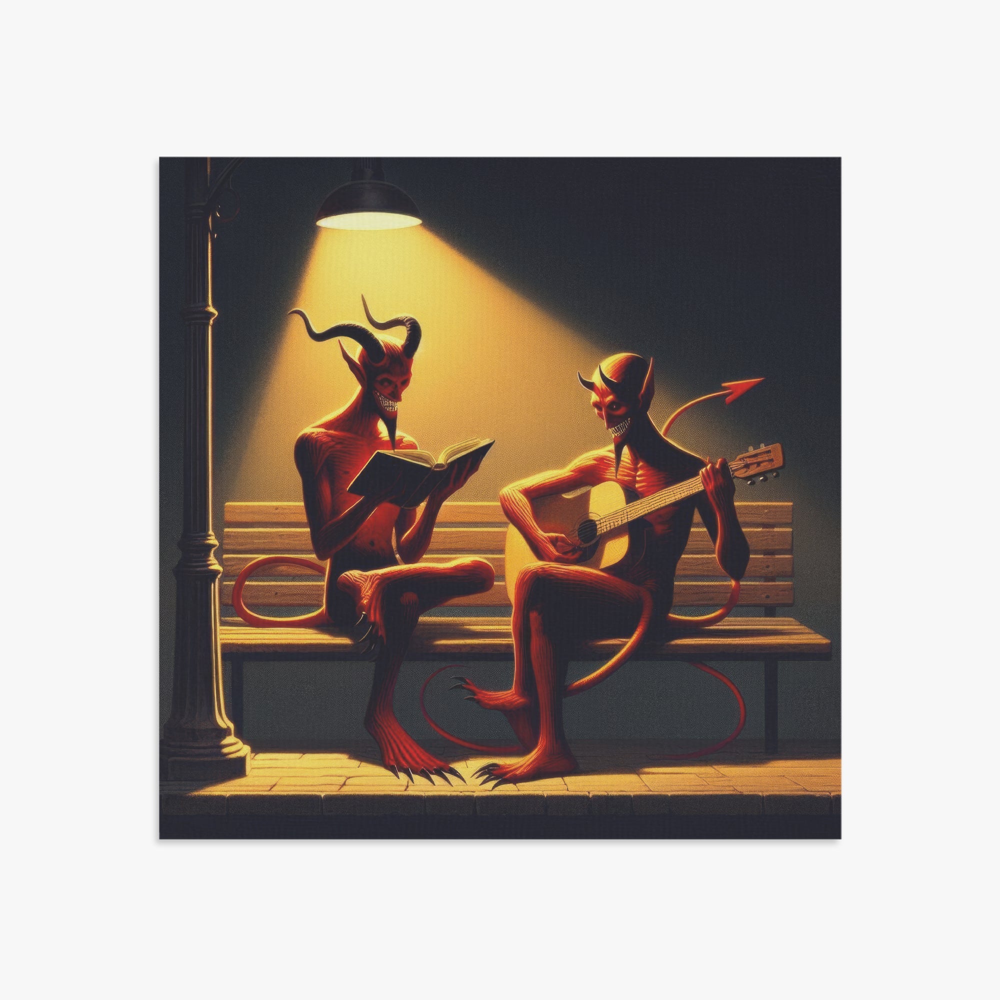 Fiend Friends 1:1 Ratio Canvas Painting - Gregg Acini Adoree Designs - Canvas