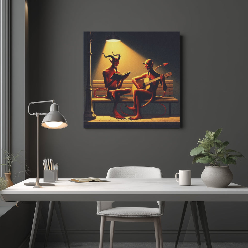 Fiend Friends 1:1 Ratio Canvas Painting - Gregg Acini Adoree Designs - Canvas