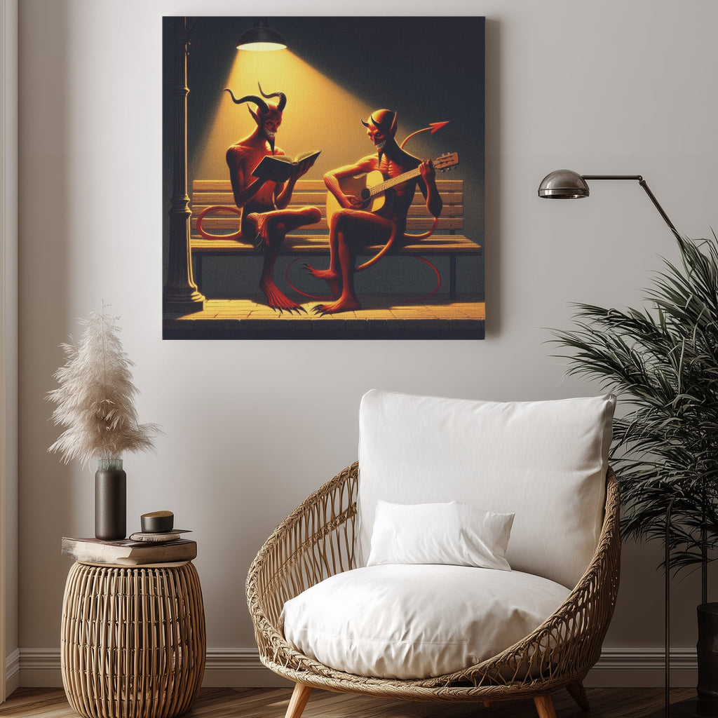 Fiend Friends 1:1 Ratio Canvas Painting - Gregg Acini Adoree Designs - Canvas