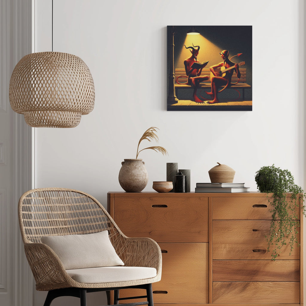 Fiend Friends 1:1 Ratio Canvas Painting - Gregg Acini Adoree Designs - Canvas