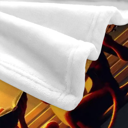 Fiend Friends 300 GSM Flannel Throw Blanket (Made in USA) - Gregg Acini Adoree Designs - Blanket