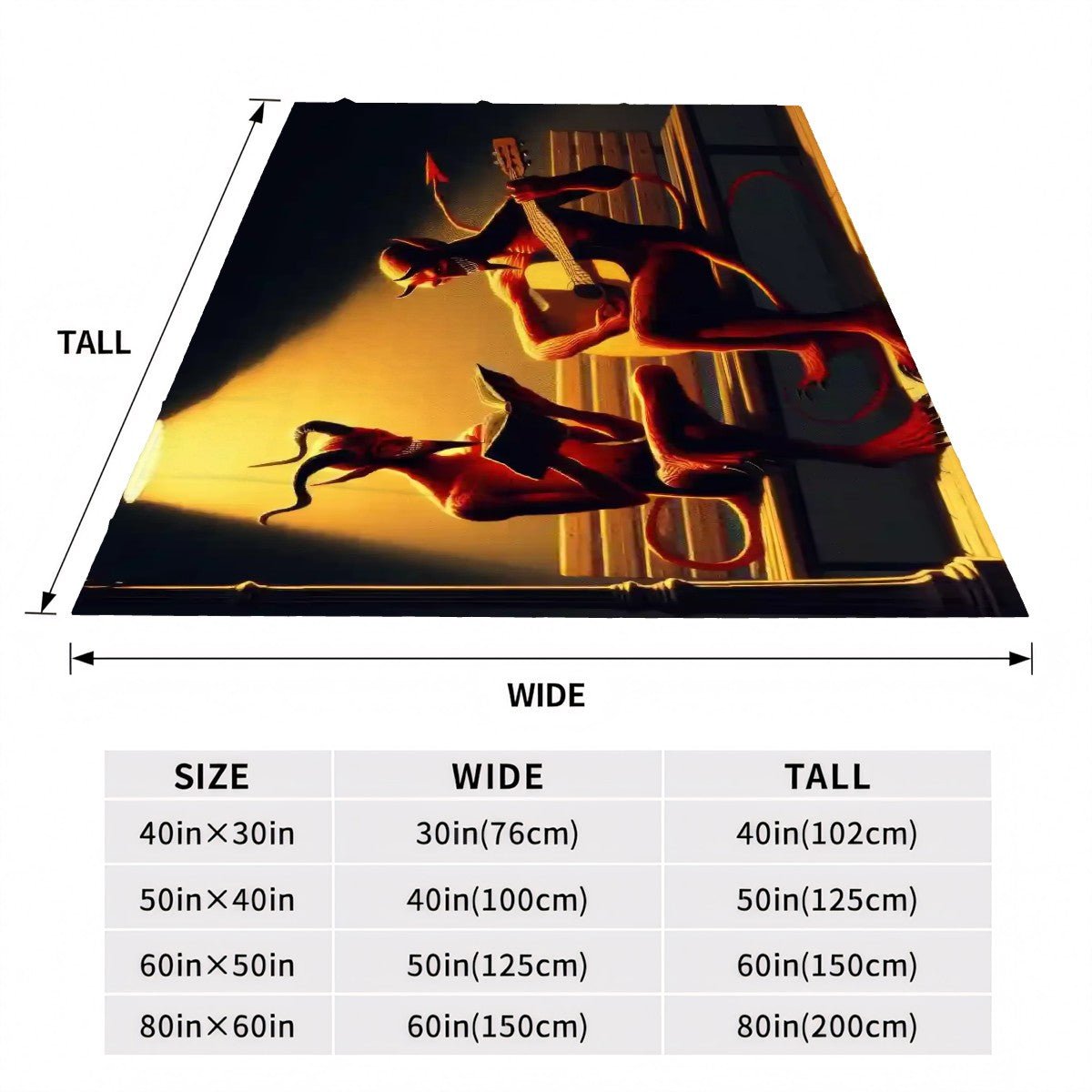 Fiend Friends 300 GSM Flannel Throw Blanket (Made in USA) - Gregg Acini Adoree Designs - Blanket