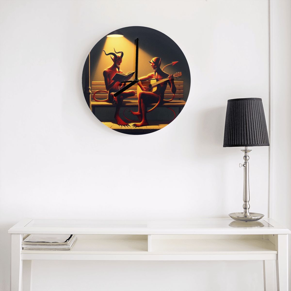 Fiend Friends MDF Wall Clock (Made in USA) - Gregg Acini Adoree Designs - Wall Clock