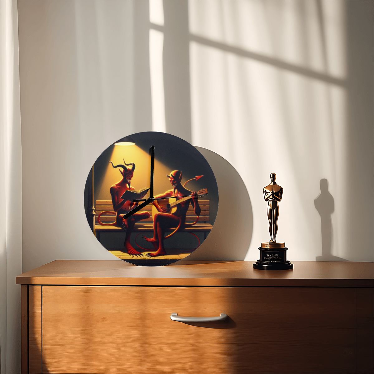 Fiend Friends MDF Wall Clock (Made in USA) - Gregg Acini Adoree Designs - Wall Clock