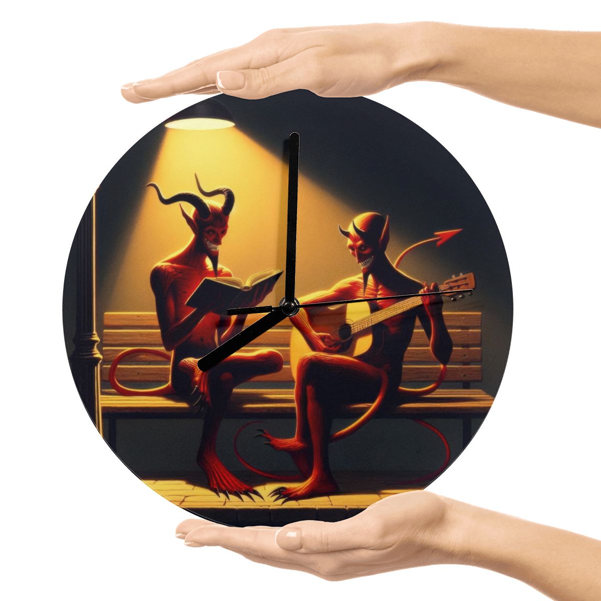 Fiend Friends MDF Wall Clock (Made in USA) - Gregg Acini Adoree Designs - Wall Clock