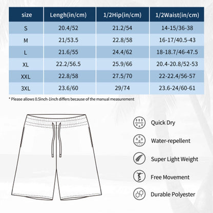 Fiend Friends Men's Beach Shorts - Gregg Acini Adoree Designs - Swimsuit