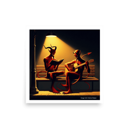 Fiend Friends Photo paper poster - Gregg Acini Adoree Designs - Poster