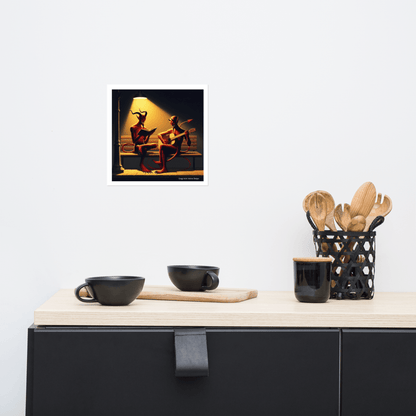 Fiend Friends Photo paper poster - Gregg Acini Adoree Designs - Poster
