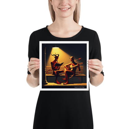 Fiend Friends Photo paper poster - Gregg Acini Adoree Designs - Poster