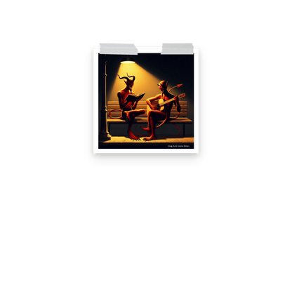 Fiend Friends Photo paper poster - Gregg Acini Adoree Designs - Poster