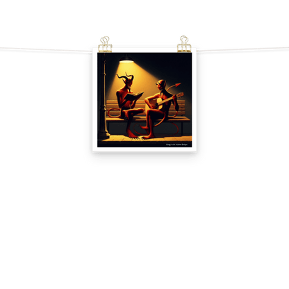 Fiend Friends Photo paper poster - Gregg Acini Adoree Designs - Poster