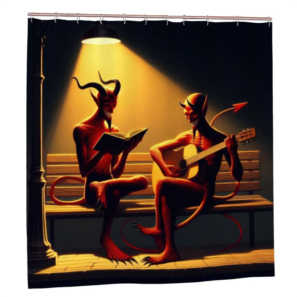 Fiend Friends Shower Curtain - Gregg Acini Adoree Designs - shower curtain