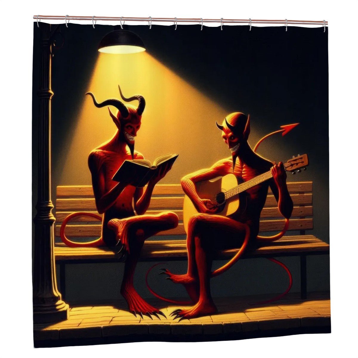 Fiend Friends Shower Curtain - Gregg Acini Adoree Designs - shower curtain